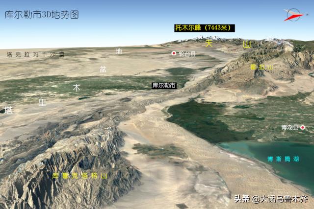 吐鲁番盆地在哪里地图