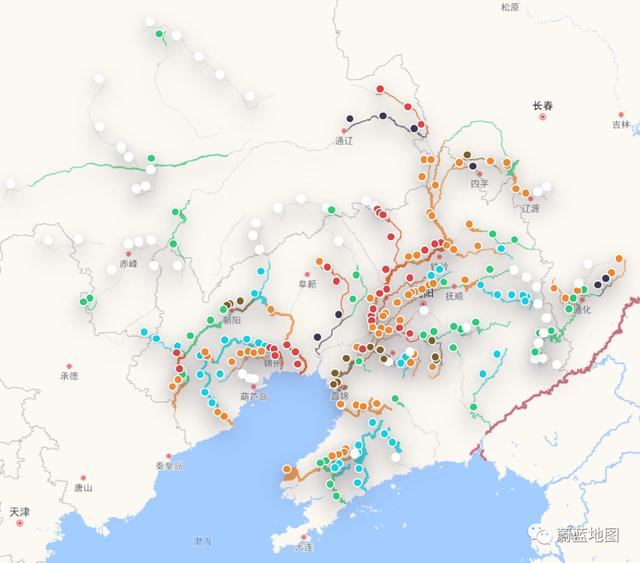 长江黄河地图路线全图